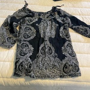 INC size medium cold-shoulder top
